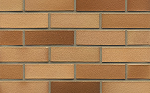 Кирпич клинкерный пустотелый Muhr 06EG Hellbraun-bunt Edelglanz гладкий, 240*115*52 мм