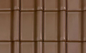 Керамическая черепица LAUMANS Tiefa XL Variabel рядовая, 12 темно коричневый натуральный ангоб