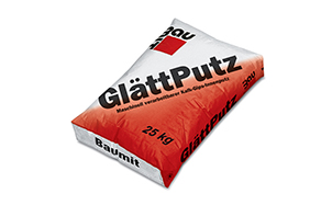 Известково-гипсовая мелкозернистая штукатурка Baumit GlattPutz Stuck 0.6 мм, 20 кг