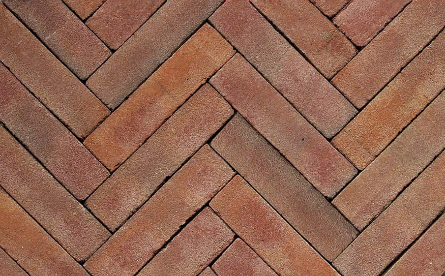 Клинкерная тротуарная брусчатка ручной формовки Penter Ravenna rood-bruin gereduceerd, 200х50х85 мм