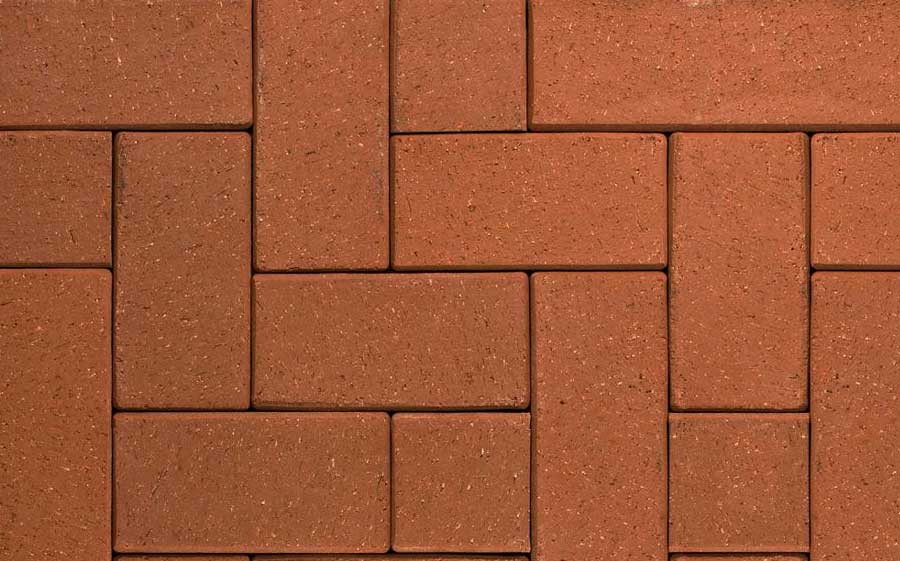 Клинкерная тротуарная брусчатка бордюрная ABC Braun-nuanciert, 240х200х62 мм