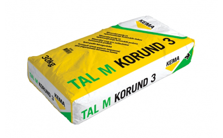 Минеральный упрочнитель для бетонных оснований KEMA Tal M Korund охра, 30 кг