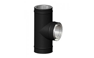 Тройник SCHIEDEL PERMETER 50 90 град. черный, D 130/230 мм
