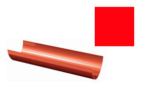 Желоб Verat красный, D 125 мм, L 3 м