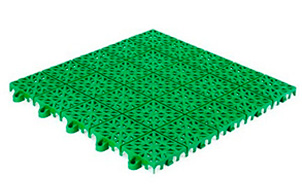 Пластиковое покрытие ERFOLG Pol-Plast зеленое, 300*300*11 мм