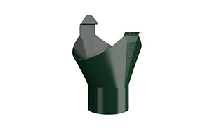 Воронка приемная для всех диаметров труб LINDAB OMV сталь, зеленый, D 190 мм