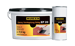 Цветное эпоксидное покрытие MUREXIN EP 20 красно-фиолетовый RAL 4002, 9 кг