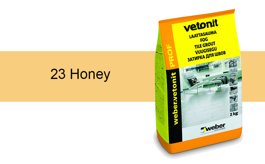 Затирка для швов weber.vetonit Deco 23 Honey, 2 кг