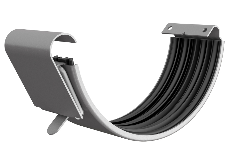 Соединитель желоба с уплотнителем LINDAB RSK сталь, графитовый металлик, D 150 мм