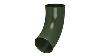 Отвод трубы AQUASYSTEM темно-зеленый RR11, D 100 мм