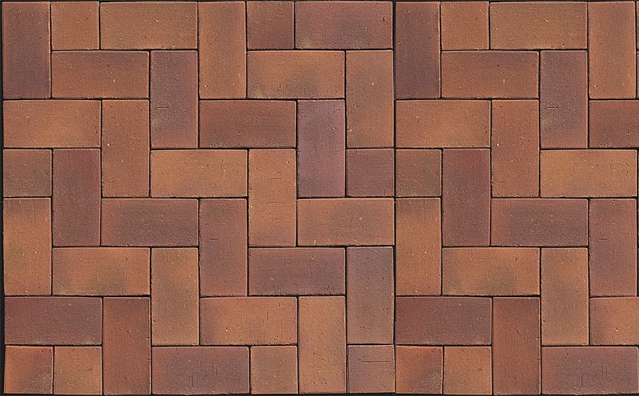 Тротуарная клинкерная брусчатка Muhr №07 Herbstlaub, 220*105*52 мм