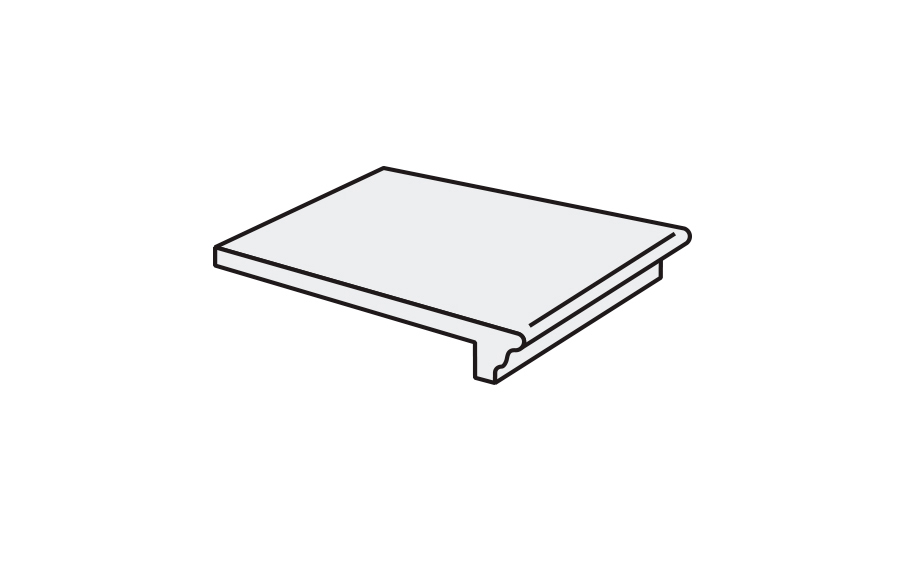 Клинкерная ступень флорентинер Stroeher Keraplatte Aera T 712 marone, 340х294х12 мм