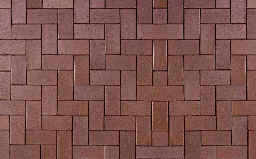 Тротуарная клинкерная брусчатка ABC Schwarz braun, 200х100х45 мм