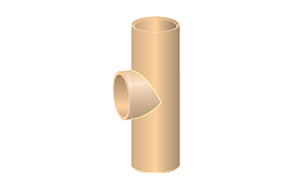 Тройник для подключения SCHIEDEL UNI 90 град., 0,66 м, D 16 см