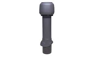 Изолированный вентиляционный выход VILPE 125/ИЗ/700 серый + колпак