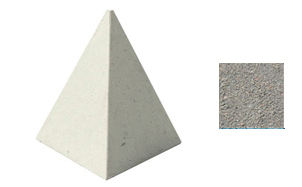 Бетонная Пирамида ВЫБОР, гранит с пигментом серый (без подставки), 540*540*700 мм