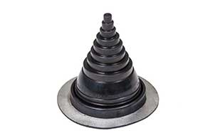 Резиновый уплотнитель VILPE ROOFSEAL - 6/9 черный, 260-460 мм, комплект