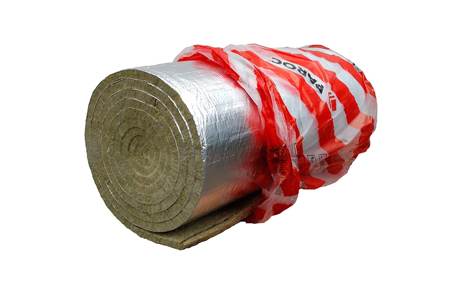 Ламельный мат PAROC Hvac Lamella Mat AluCoat Fix, 1000х8000х30 мм