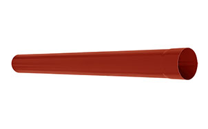 Труба водосточная AQUASYSTEM красно-коричневый, D 100 мм, L 1 м