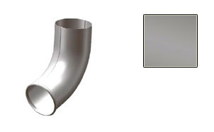Колено трубы выводное CM Vattern серебристый металлик 70 град., D 100 мм