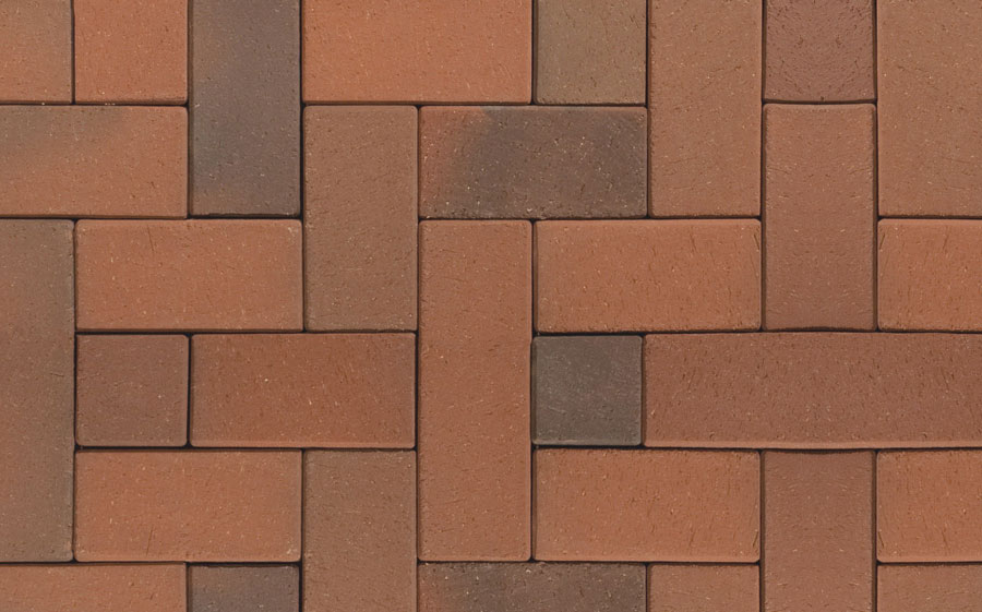 Клинкерная тротуарная брусчатка ABC Recker-bunt, 200х100х52 мм