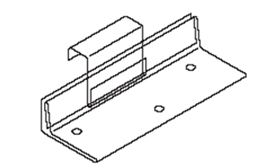 Кляммер  коричневый (RR 32), 18х60 мм