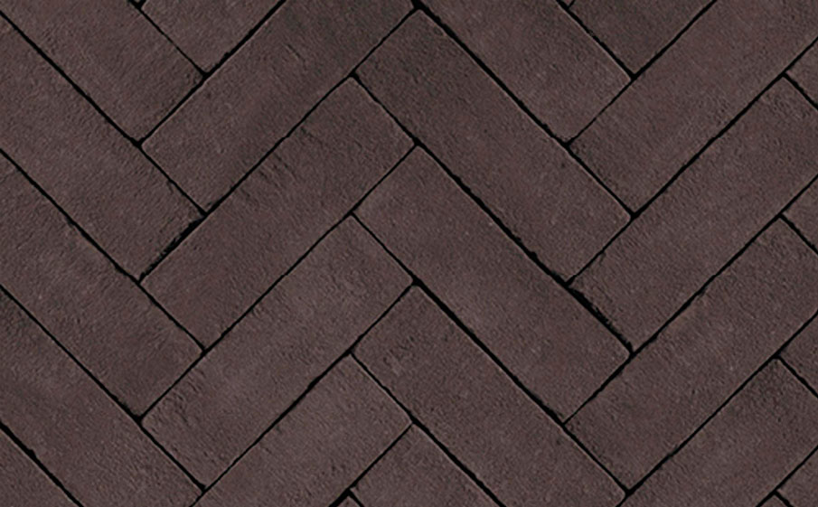 Клинкерная тротуарная брусчатка ручной формовки Penter Nero inkt-zwart, 200х65х85 мм
