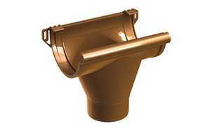 Воронка для трубы GALECO ПВХ, черный RAL 9005, D 152/100 мм