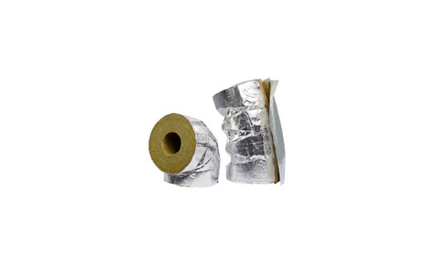 Отвод с покрытием из алюминиевой фольги с нахлестом на продольном разрезе Hvac Bend AluCoat T, 70/25 мм