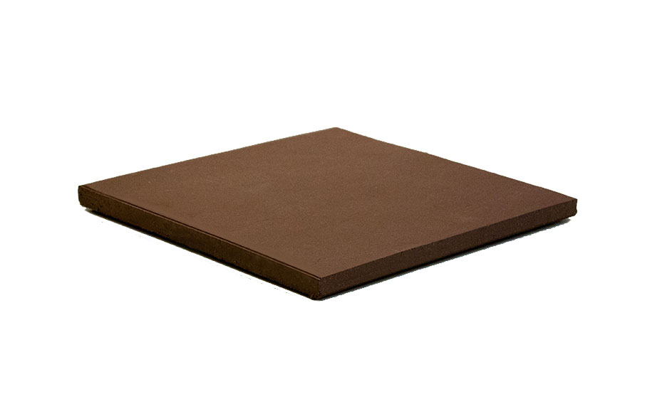 Напольная клинкерная плитка Экоклинкер коричневая скала, 250*250*14 мм