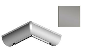 Угол желоба внутренний CM Vattern серебристый металлик 90 град., D 150 мм