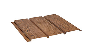 Софит с центральной перфорацией AQUASYSTEM темное дерево, 1*0,303 м