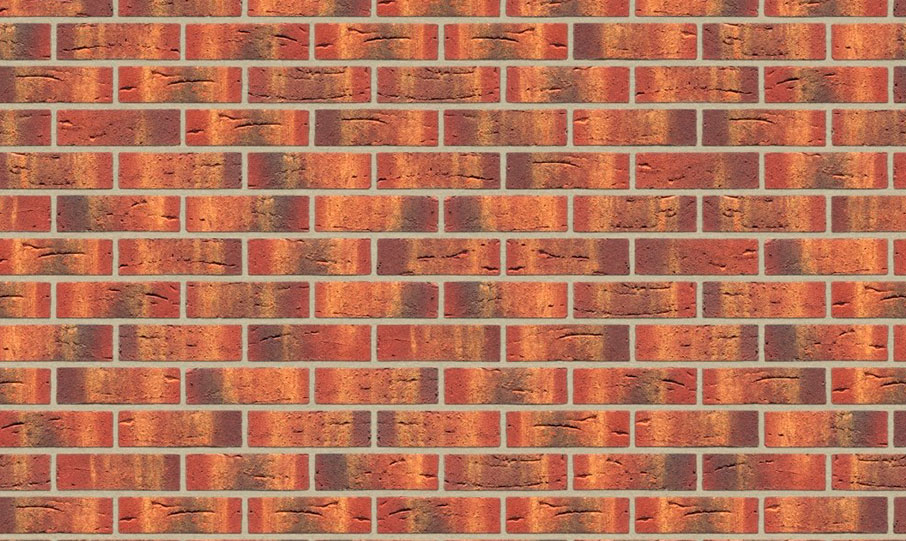 Кирпич клинкерный пустотелый Feldhaus Klinker K328 carmesi multi vascu с песком, 240*90*71 мм