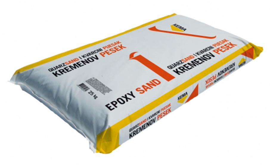 Цветной кварцевый песок KEMA Epoxy sand OS 80, фракция 0,3-0,8 мм, 25 кг