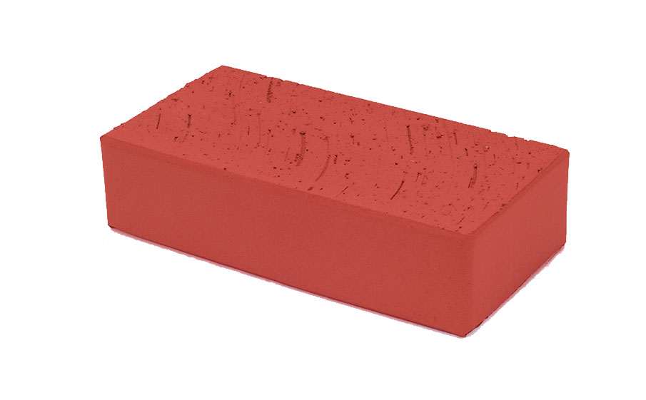 Клинкерная тротуарная брусчатка Lode Janka красная шероховатая, 200*100*52 мм