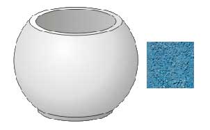 Бетонный Вазон-1 ВЫБОР,  гранит синий