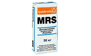 Минеральная декоративная штукатурка quick-mix MRS 3 мм "короед", 30 кг