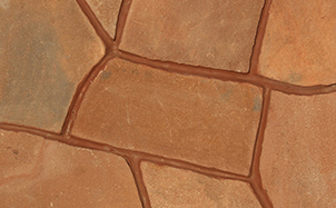 Песчаник красный обожженный рваный край, 15-20 мм