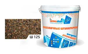 Цветная мозаичная штукатурка WallMix Ш125 Velour 1,25-2,5 мм, 20 кг