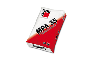 Известково-цементная фасадная штукатурка Baumit MPA 35, 25 кг