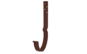 Крюк крепления желоба длинный AQUASYSTEM АС коричневый RAL 8017, D 125 мм