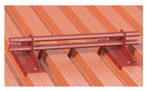 Комплект трубчатого снегозадержания BORGE 1 м для профнастила H-60, H-75 , серо-коричневый