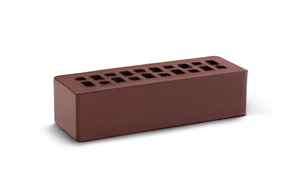 Кирпич лицевой керамический пустотелый КС-Керамик шоколад гладкий, 250*85*65 мм