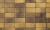 Плитка тротуарная ВЫБОР ЛА-Линия 2П.10, Листопад Янтарь коричнево-желтый гладкий, 200*100*100 мм