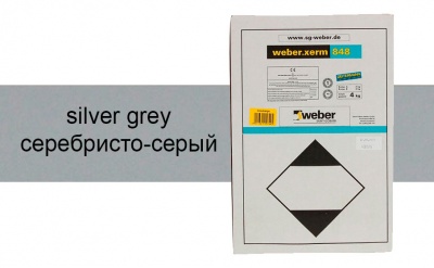 Затирка для швов weber.xerm 848 silver grey, 4 кг