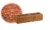 Облицовочный бетонный камень торцевой Меликонполар СБ-2 красный 3%, 380*120*90 мм