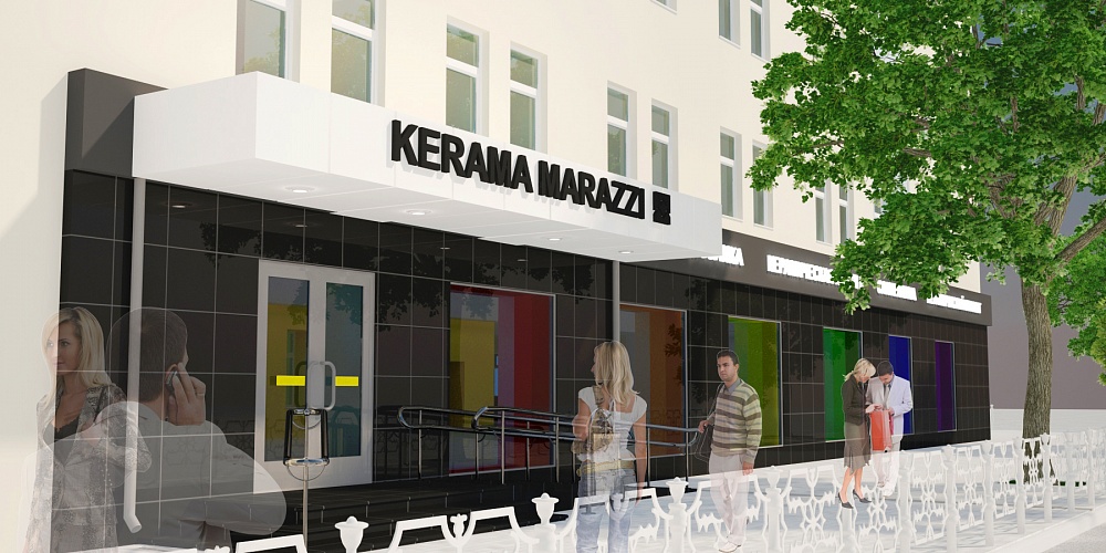 Проект фасада магазина KERAMA MARAZZI
