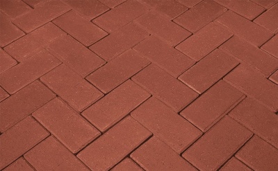 Тротуарная клинкерная брусчатка Penter rot, 240x118x62 мм
