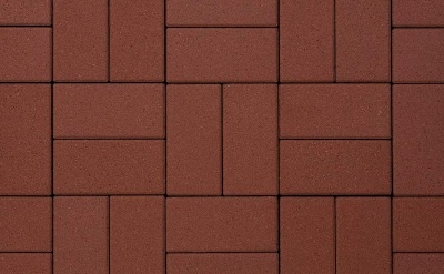 Плитка тротуарная ВЫБОР ЛА-Линия 2П.8, гладкая, красный, 200х100х80 мм