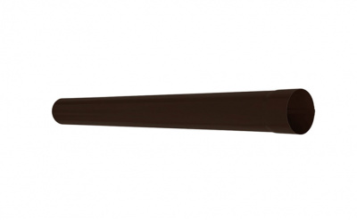 Труба водосточная AQUASYSTEM PURAL MATT коричневый RR32, D 90 мм, L 1 м